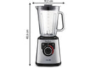 Batidora de vaso - Moulinex PerfectMix+ LM871D, 1200 W, 2 L, 6 Cuchillas, Velocidad Regulable, Tecnología Powelix, 3 Programas, Táctil, Acero Inox.