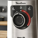 Batidora de vaso - Moulinex PerfectMix+ LM871D, 1200 W, 2 L, 6 Cuchillas, Velocidad Regulable, Tecnología Powelix, 3 Programas, Táctil, Acero Inox.
