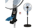 Ventilador de pie - Rowenta VU4420F2, 60 W, 1.3 m, 55 m³/min, 54 dB, 3 Velocidades, Función Antimosquitos, Silencioso, Negro