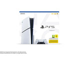Consola - Sony PS5 Slim Standard, 1 TB SSD, 4K, 1 mando, Chasis E, Blanco