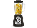 Batidora de vaso - Moulinex Blendforce LM4358, 800 W, 1.75 L, 6 Cuchillas, 2 velocidades, Tecnología Powelix, Vaso Vidrio Termorresistente, Negro