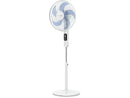 Ventilador de pie - Rowenta Turbo Silence VU5450F0, 32 W, 1.3 m, 50 m³/min, 8 Velocidades, Motor Effitech, Control Remoto, Silencioso, Blanco