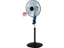 Ventilador de pie - Rowenta VU4420F2, 60 W, 1.3 m, 55 m³/min, 54 dB, 3 Velocidades, Función Antimosquitos, Silencioso, Negro