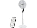 Ventilador de pie - Rowenta Turbo Silence Extreme VU5690F0, 34 W, 1.4 m, 70 m³/min, 14 velocidades, Control remoto, Temporizador, Blanco