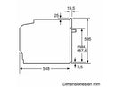 Horno - Bosch HBA514ES3, Serie 4, Multifunción, Limpieza por agua, 71 l, HotAir 3D, Mandos ocultables, 60 cm, inox