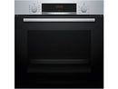 Horno - Bosch HBA514ES3, Serie 4, Multifunción, Limpieza por agua, 71 l, HotAir 3D, Mandos ocultables, 60 cm, inox