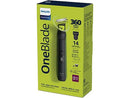 Barbero - Philips One Blade Pro QP6542/15, recorta, perfila y afeita, cara y cuerpo, 2 cuchillas 360, seco y mojado, 14 longitudes, 90 min