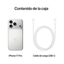 Apple iPhone 17 Pro, Plata, 256 GB, 5G, 6.3" OLED Super Retina XDR, Chip A19 Pro, iOS