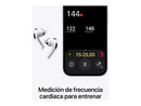 Apple AirPods Pro 3 (2025 3ª gen), Inalámbricos, Cancelación de ruido, Medición frecuencia cardíaca, Live Translation, Chip H2, USB-C, Blanco