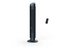 Ventilador de torre - Rowenta VU7020, 24 W, 22 dB, 8 Velocidades, Oscilación automática, Temporizador, Control remoto, Diseño compacto, Negro