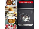 Batidora de vaso - Moulinex Blendforce Cook LM5758, Batidora que cocina, 1,5 L, 5 Programas automáticos, 6 velocidades, 1000W, Autolimpieza, Negro
