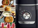 Batidora de vaso - Moulinex Blendforce Cook LM5758, Batidora que cocina, 1,5 L, 5 Programas automáticos, 6 velocidades, 1000W, Autolimpieza, Negro