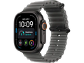 Apple Watch Ultra 4 (2026), GPS+CEL, 49mm, Caja de titanio Natural, Correa Ocean Band Gris traslúcido, Siri AI
