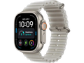 Apple Watch Ultra 4 (2026), GPS+CEL, 49mm, Caja de titanio Natural, Correa Ocean Band Gris traslúcido, Siri AI