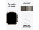 Apple Watch Ultra 4 (2026), GPS+CEL, 49mm, Caja de titanio Natural, Correa Titanio Milanese Loop Natural, Talla S, Siri AI