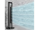 Ventilador de torre - Cecotec EnergySilence 8190 Skyline Ionic, 60 W, 20 dB, Con ionizador, Inox