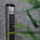 Ventilador de torre - Cecotec EnergySilence 8190 Skyline Ionic, 60 W, 20 dB, Con ionizador, Inox