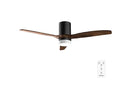 Ventilador de techo con luz - CECOTEC EnergySilence Aero 4600 Arctic Black&Chocolate, 100 W, 2 velocidades, Marron