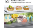 Frigorífico combi - LG GBV3100CPY, No Frost, 186 cm, 344 L, DoorCooling+™, FRESHBalancer™, Inox antihuellas