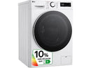 Lavadora carga frontal - LG F4WR6010A0W, Serie 600, 10 kg, 1400 rpm, 12 programas, AI Direct Drive™, TurboWash™360˚, Blanco