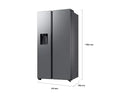 Frigorífico americano - Samsung Bespoke AI RS70F64KETEF, All Around Cooling, No Frost, 178.4 cm, 640 l, Dispensador agua y hielo, Inox