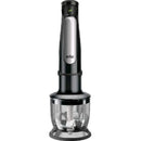 Batidora de mano - Braun Minipimer 7 MQ7025X, 1000 W, Vaso de 0.6 l, ActiveBlade, Easy Click Plus, SplashControl, 3 accesorios + Picadora, Negro/Acero