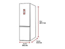 Frigorífico combi - Hisense RB440N4ACA, No Frost, 201.7 cm, 336 l, Multi-Air Flow. Motor Inverter, Inox