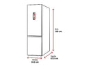 Frigorífico combi - LG GBV3100CPY, No Frost, 186 cm, 344 L, DoorCooling+™, FRESHBalancer™, Inox antihuellas