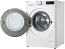 Lavadora carga frontal - LG F4WR6010A0W, Serie 600, 10 kg, 1400 rpm, 12 programas, AI Direct Drive™, TurboWash™360˚, Blanco