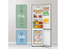 Frigorífico combi - Hisense RB440N4ACA, No Frost, 201.7 cm, 336 l, Multi-Air Flow. Motor Inverter, Inox