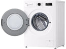 Lavadora carga frontal - LG F4X1009NWK, 9 kg, 1400 rpm, 10 programas, AI Direct Drive™, ThinQ™, Blanco Marfil