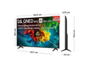 TV QNED Mini LED 65" - LG 65QNED82B6B, UHD 4K, Procesador Inteligente α8 AI Processor 4K Gen3, Smart TV, DVB-T2 (H.265), Negro